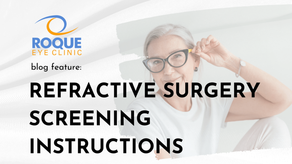 Refractive Surgery Screening Instructions