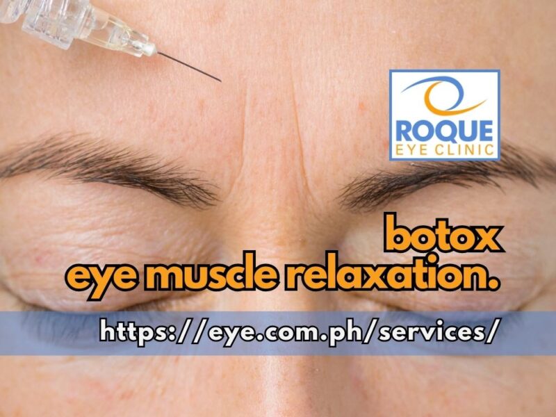 Botox eye muscle relaxation