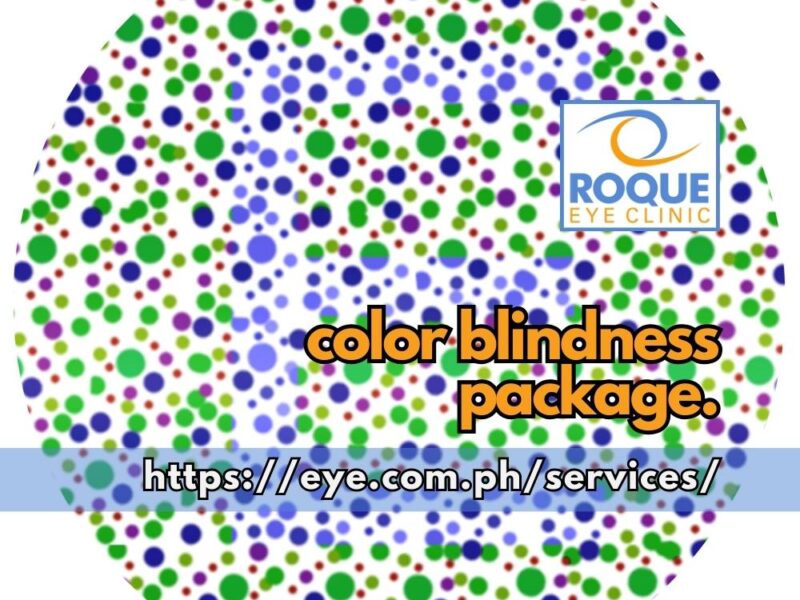 This image shows a modified Ishihara color vision plate, one of many tests included in a color blindness package.