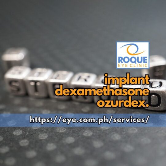 This is an image spelling out steroids describing dexamethasone (Ozurdex) Intravitreal implant.