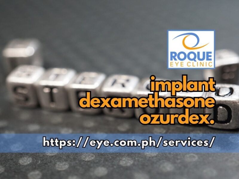 This is an image spelling out steroids describing dexamethasone (Ozurdex) Intravitreal implant.