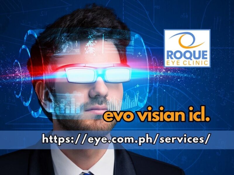 This image shows a man with prescription glasses with computer overlay signifying high definition vision with Evo Visian ICL phakic intraocular lens implantation.