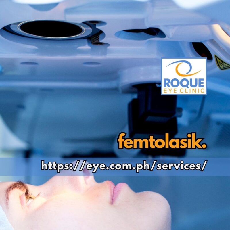 This is an image of a patient lying under the excimer laser machine before femtolasik vision correction.