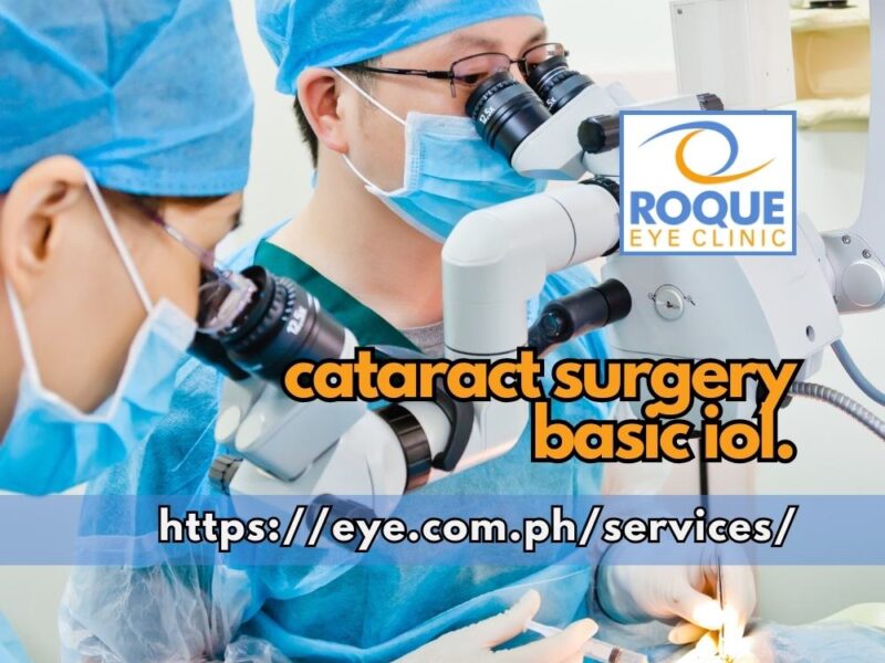 This is an image of an eye surgeon performing intraocular surgery while being assisted by a second surgeon.