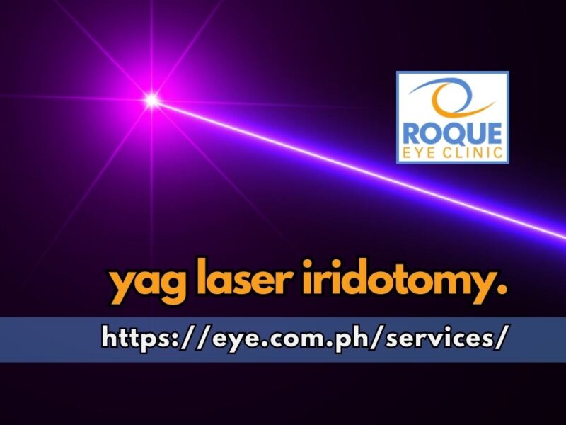 This is an image of a laser beam hitting its target representing disruption resulting from YAG laser iridotomy.