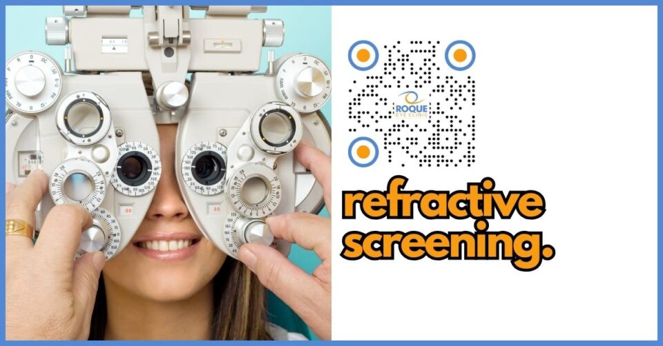 Patient undergoing refractive surgery suitability screening