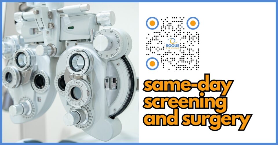 A phoropter used in a thorough pre-operative eye examination before laser vision correction surgery