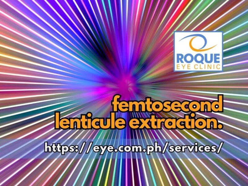 FEMTOSECOND LENTICULE EXTRACTION (FLEX)