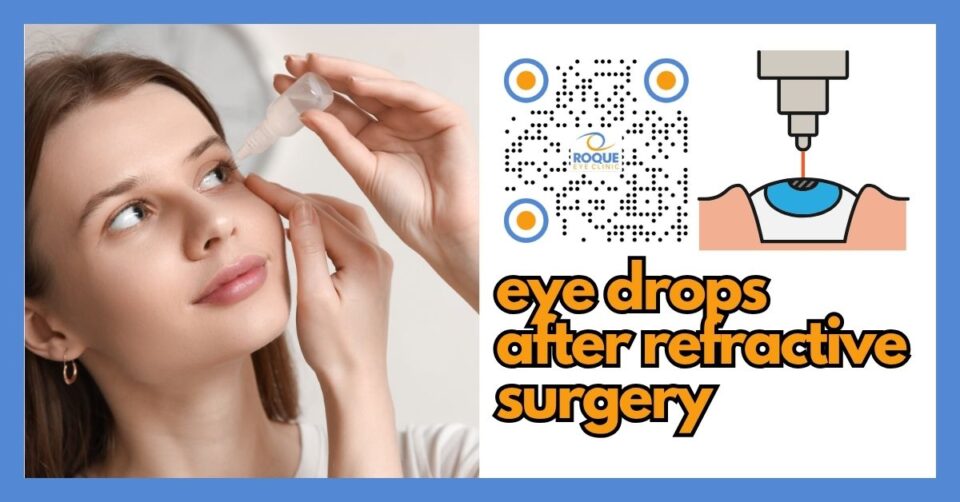 Postoperative eye drops used after refractive surgery in a modern ophthalmology care setting
