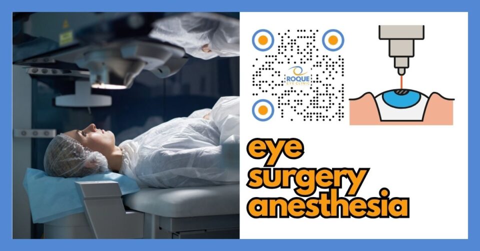 Patient prepared for eye surgery anesthesia in a modern ophthalmology setting