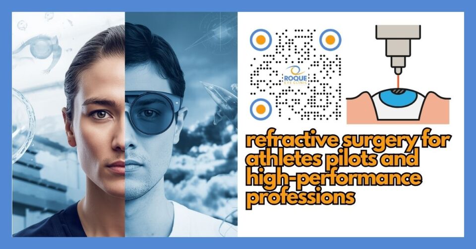 Athlete and pilot concept image representing refractive surgery decisions for high-performance professions