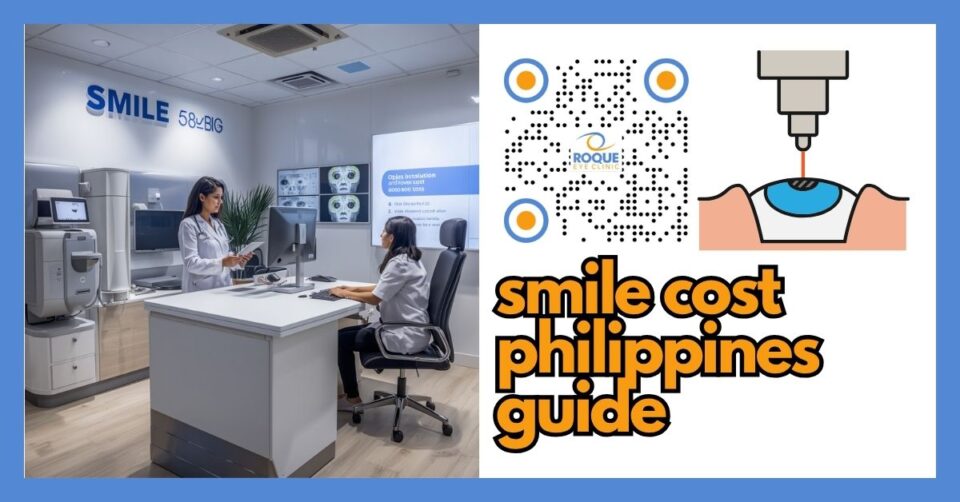Patient consultation about SMILE laser eye surgery cost in the Philippines in a modern refractive clinic