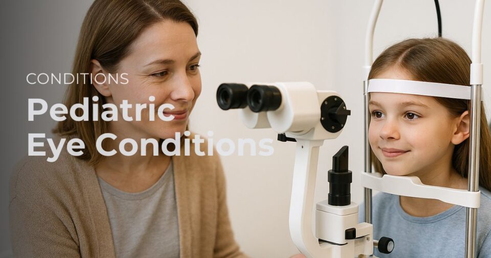 Pediatric ophthalmology eye examination for common eye conditions in children