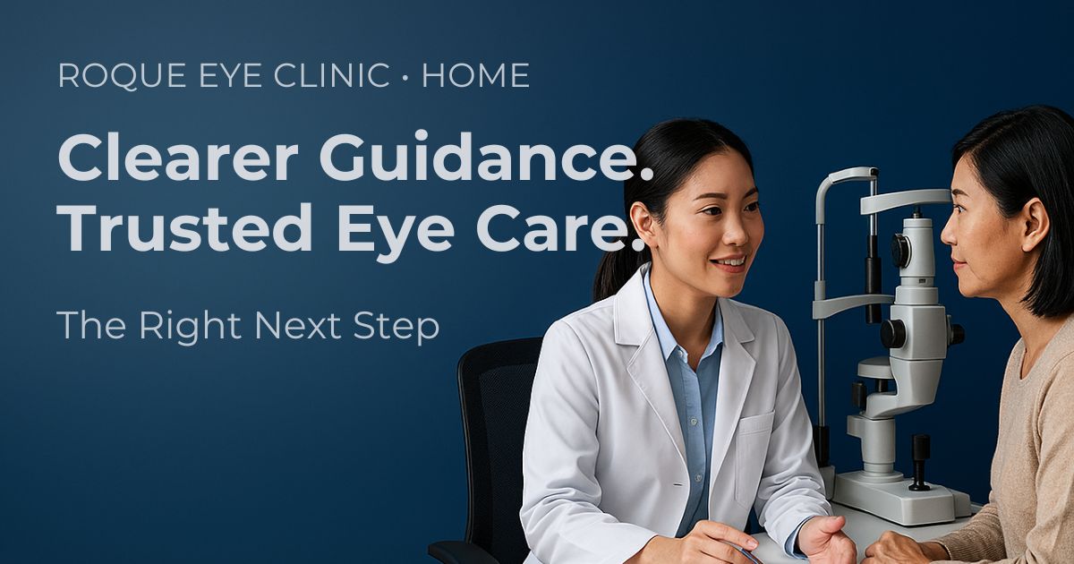 Eye.com.ph homepage hero image for ROQUE Eye Clinic
