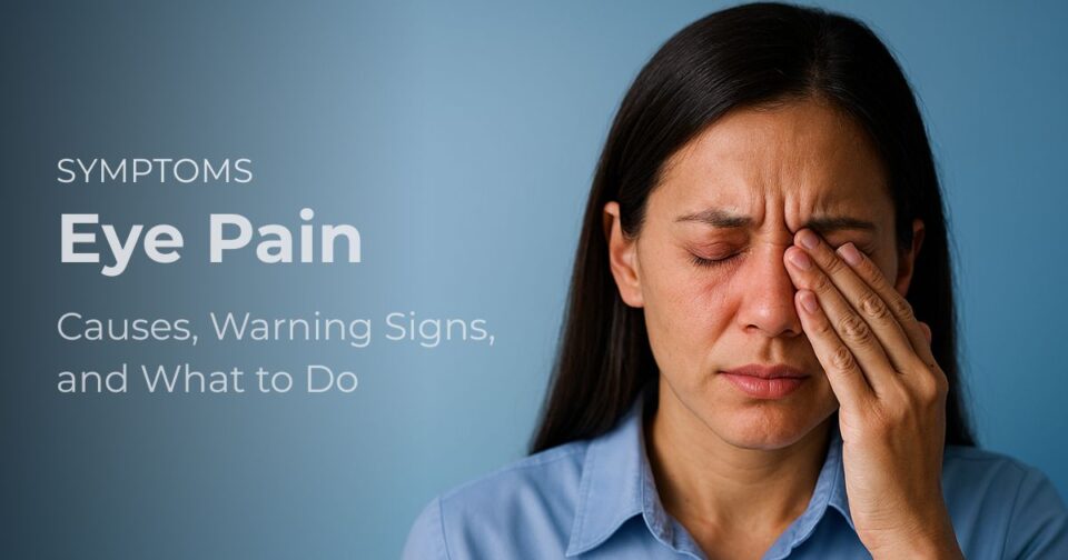 Symptom page for eye pain on Eye.com.ph