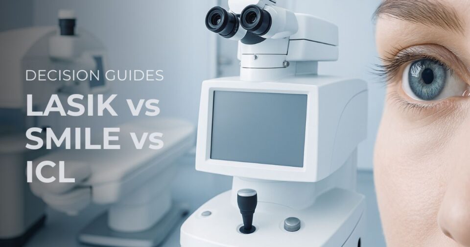LASIK vs SMILE vs ICL comparison for patients considering refractive surgery